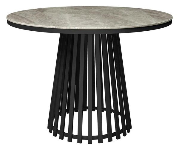 Bessagi Home Jedilna Miza Pela, Siva, Črna, Ø 110cm