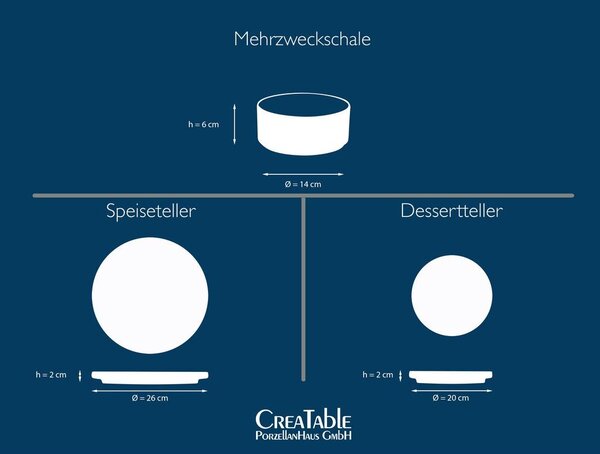 Creatable Jedilni Servis Futuro White Sand, 12-Delni
