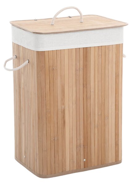 Bambusova košara za perilo DORA, 72 l, naravno rjava SongmicsHome