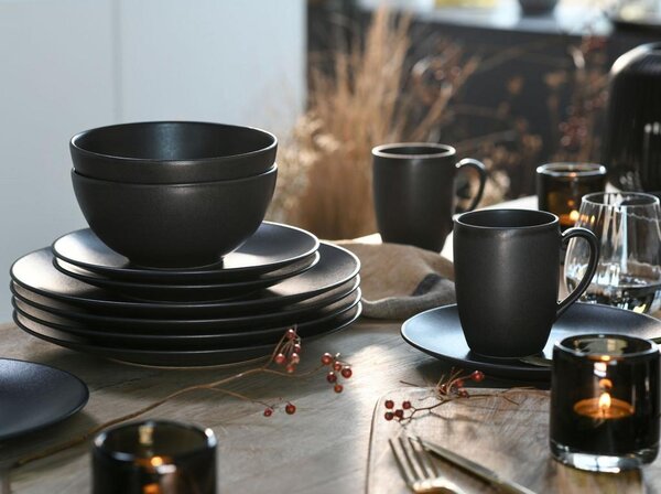Creatable Kombinirani Servis Soft Touch Black, 16-Delni