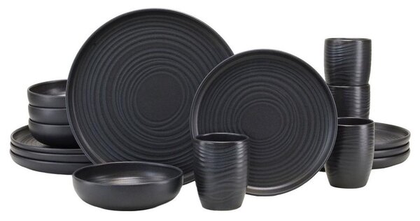 Creatable Kombinirani Servis Lava Stone Black, 16-Delni