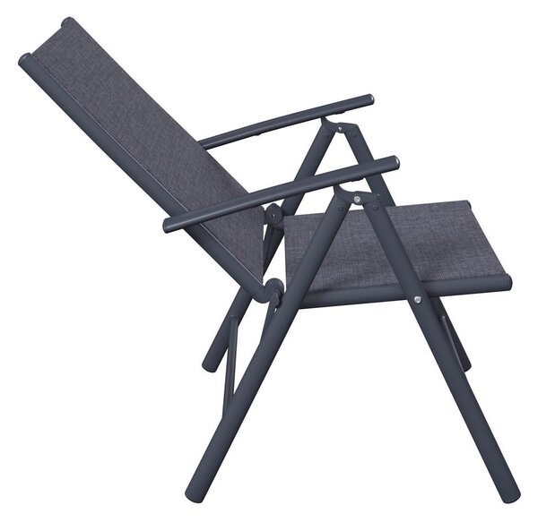 Mömax Vrtni Stol Niki, Antracit, Aluminij