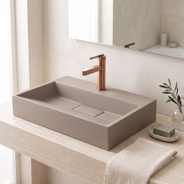 Konglomeratni umivalnik Rea GOYA 60CM Taupe