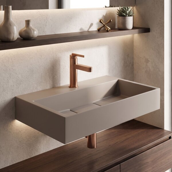 Konglomeratni umivalnik Rea GOYA 60CM Taupe