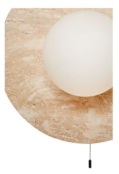 Bež lončena stenska svetilka ø 12 cm Hilde – Opviq lights