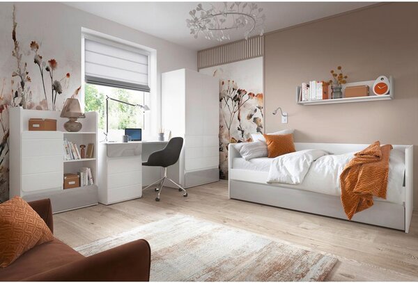 Premium Living Pisalna Miza Flexi, Bela, Siva Visok Sijaj