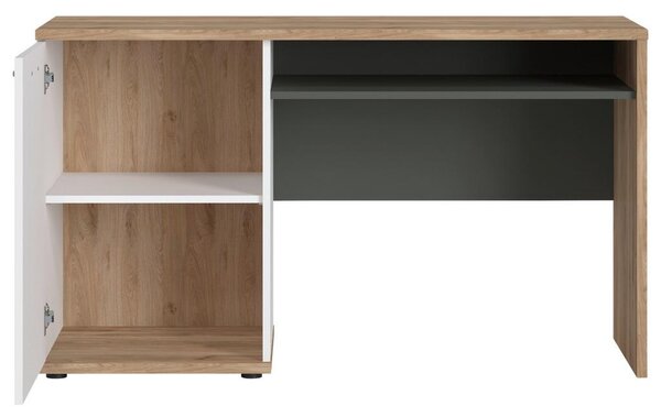 Modern Living Pisalna Miza Twenty, Bela, Barva Hrasta, Barva Grafita