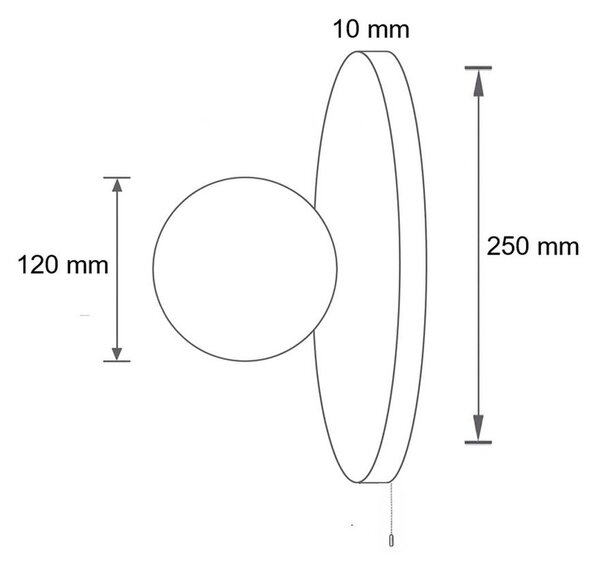 Bež lončena stenska svetilka ø 12 cm Hilde – Opviq lights