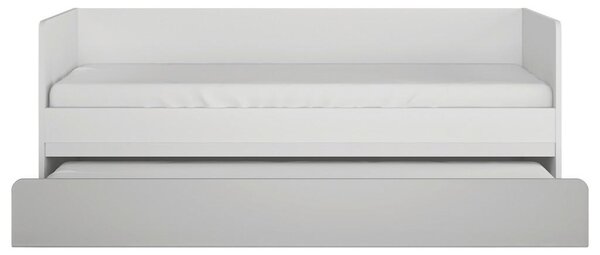Premium Living Postelja Flexi, Bela, Siva Visok Sijaj, 90x200cm