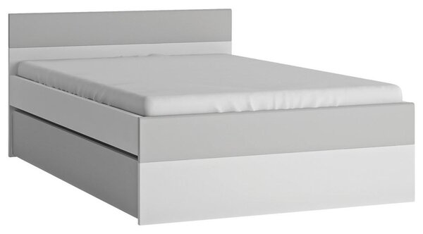Premium Living Postelja Flexi, Bela, Siva Visok Sijaj, 120x200cm