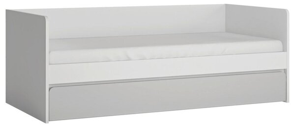 Premium Living Postelja Flexi, Bela, Siva Visok Sijaj, 90x200cm