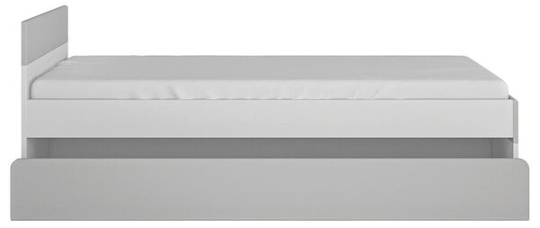 Premium Living Postelja Flexi, Bela, Siva Visok Sijaj, 120x200cm