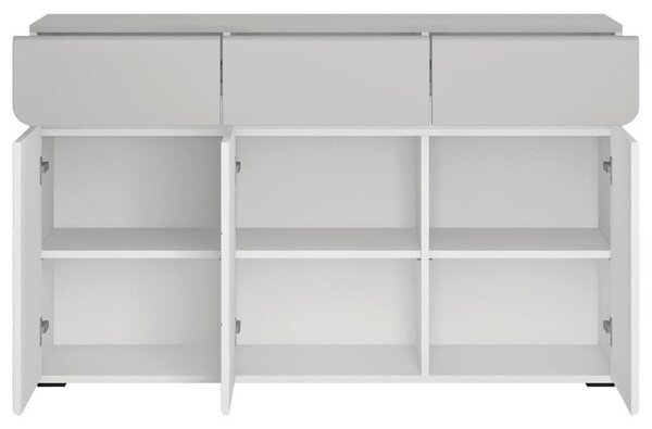 Premium Living Komoda Flexi, Bela, Siva Visok Sijaj