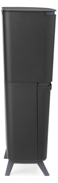 Temno siv plastičen koš za smeti 25+10+10 l za ločevanje odpadkov SortUp Recycle Hi – Brabantia