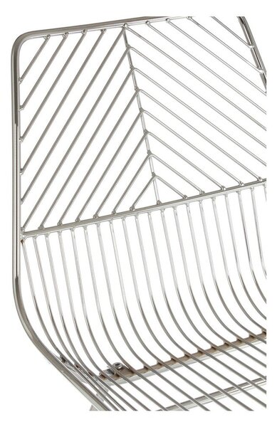 Kovinski jedilni stol v srebrni barvi District – Premier Housewares