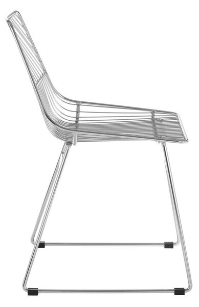 Kovinski jedilni stol v srebrni barvi District – Premier Housewares