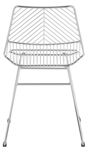 Kovinski jedilni stol v srebrni barvi District – Premier Housewares