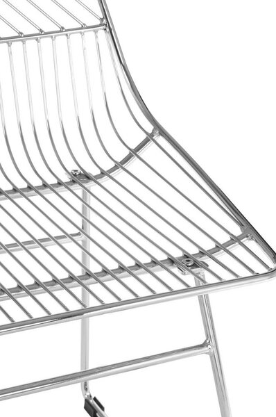 Kovinski jedilni stol v srebrni barvi District – Premier Housewares