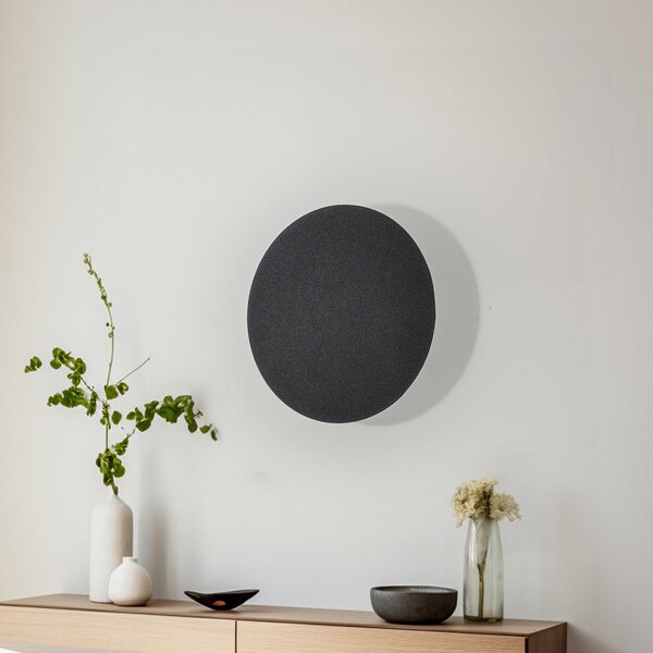 TK Lighting Stenna svetilka Lunia New, črna, Ø 30 cm, zatemnjen, Črna, Dnevna soba / jedilnica, Kovina