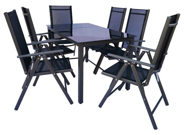 Gardenson Vrtni Set Kalia, Črna, 7-Delno
