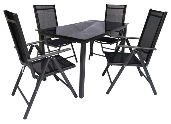 Gardenson Vrtni Set Kalia, Črna, 5-Delno