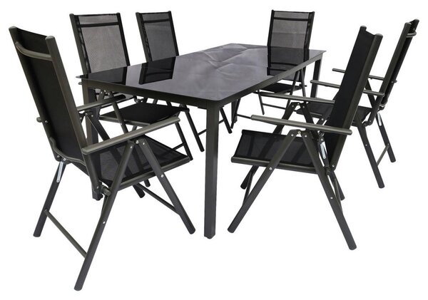 Gardenson Vrtni Set Kalia, Črna, 7-Delno