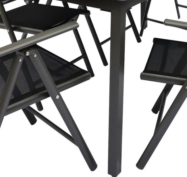 Gardenson Vrtni Set Kalia, Črna, 7-Delno