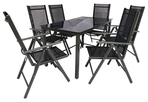 Gardenson Vrtni Set Kalia, Črna, 7-Delno