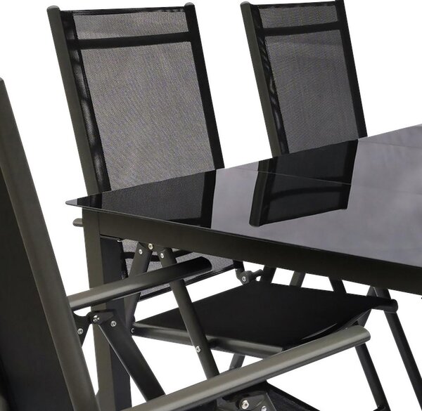 Gardenson Vrtni Set Kalia, Črna, 7-Delno