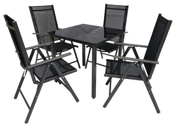 Gardenson Vrtni Set Kalia, Črna, 5-Delno