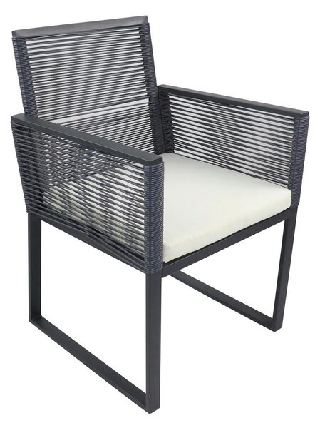 Gardenson Vrtni Set Fidola, Črna, Vklj. Podloge, 3-Delno