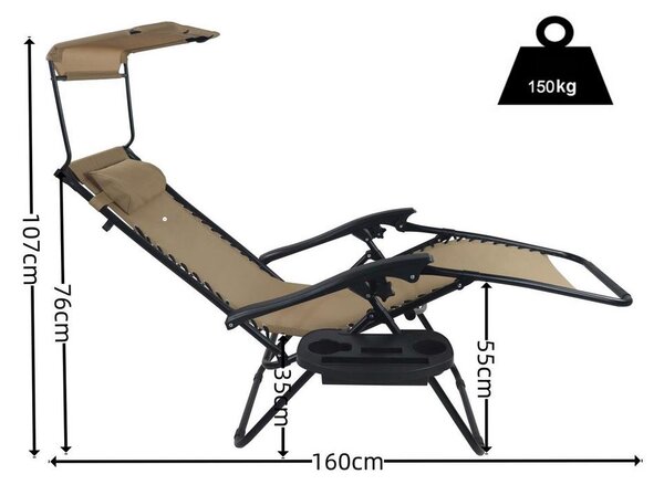 Gardenson Vrtni Ležalnik Maltosa Xl, Modra