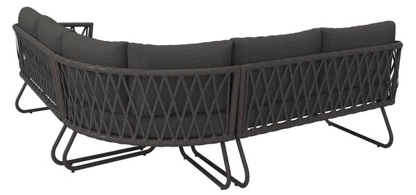 Bessagi Garden Lounge Garnitura Elea, Temno Siva, 4-Delno