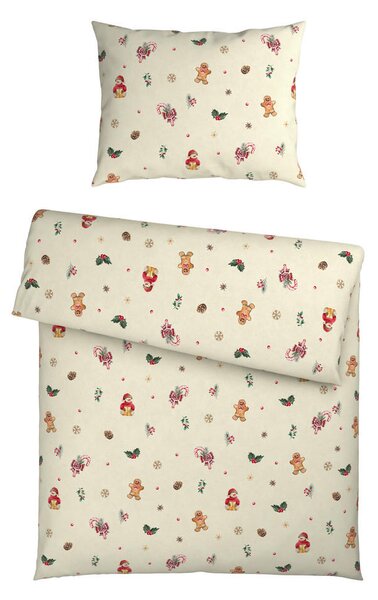 POSTELJNINA GINGERMAN 140/200 cm flanela večbarvno