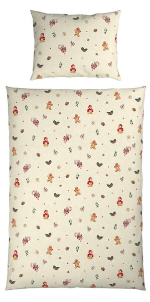 POSTELJNINA GINGERMAN 140/200 cm flanela večbarvno