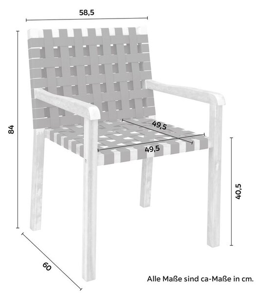 Bessagi Garden Set Vrtnih Stolov Lauria, 2 Kos, Črna