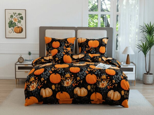 Posteljnina mikropliš PUMPKINZA barvna Dimenzije posteljnine: 70 x 90 cm | 140 x 200 cm