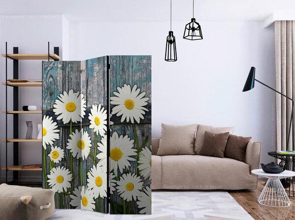 Artgeist Paravan Daisies, Dvostranski, 3-Delni