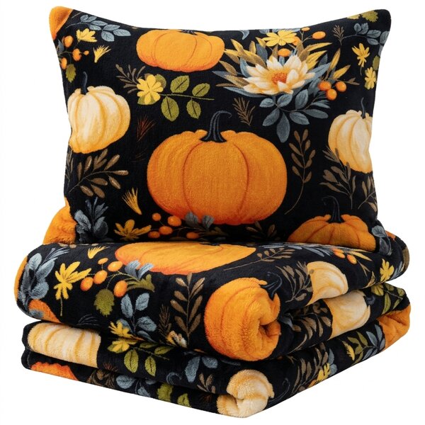 Posteljnina mikropliš PUMPKINZA barvna Dimenzije posteljnine: 70 x 90 cm | 140 x 200 cm