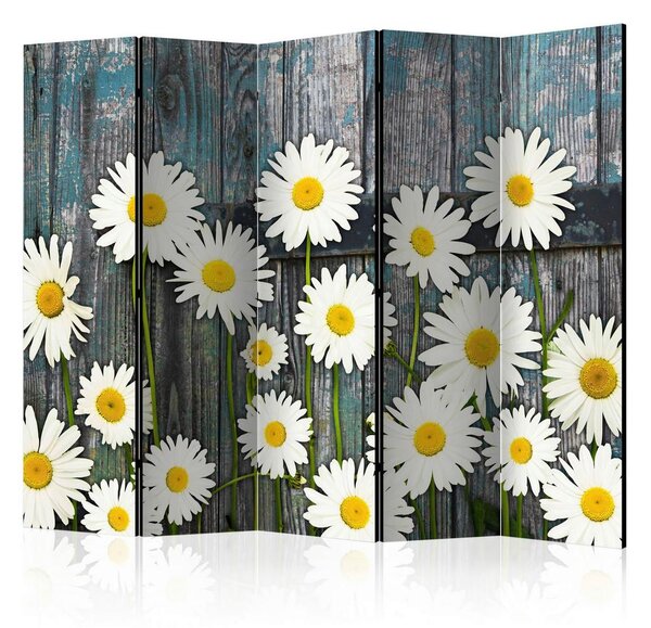 Artgeist Paravan Daisies I, Dvostranski, 5-Delni