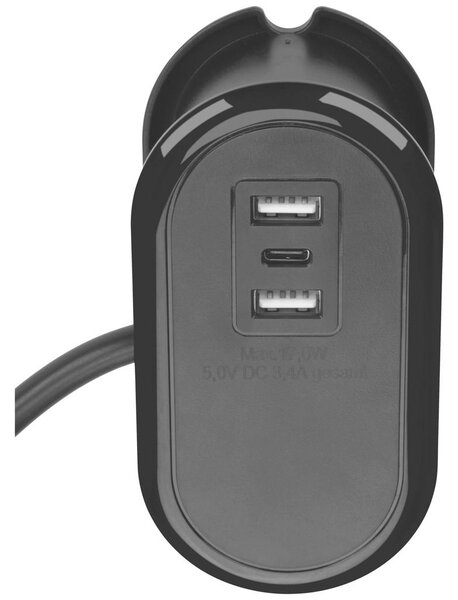 Mömax Multi-vtič Oku, 1 Vtičnica, 2x Usb A +1x Usb C