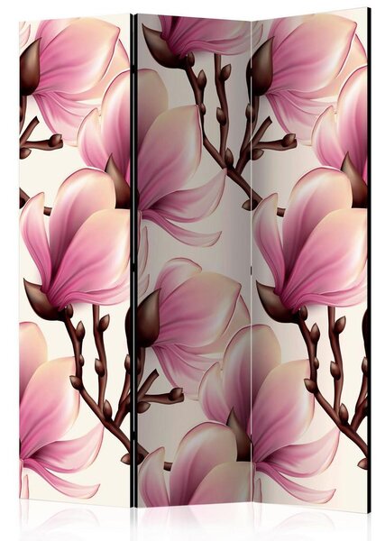 Artgeist Paravan Blooming Magnolias, Dvostranski, 3-Delni