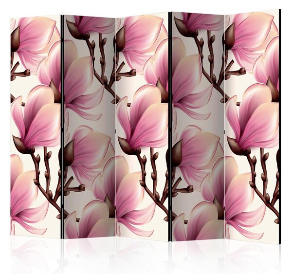 Artgeist Paravan Blooming Magnolias Ii, Dvostranski, 5-Delni