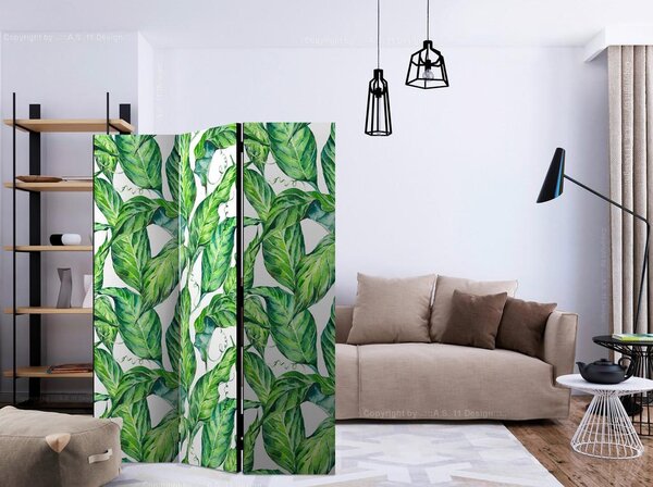 Artgeist Paravan Long Leaves, Dvostranski, 3-Delni