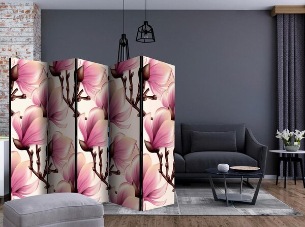 Artgeist Paravan Blooming Magnolias Ii, Dvostranski, 5-Delni