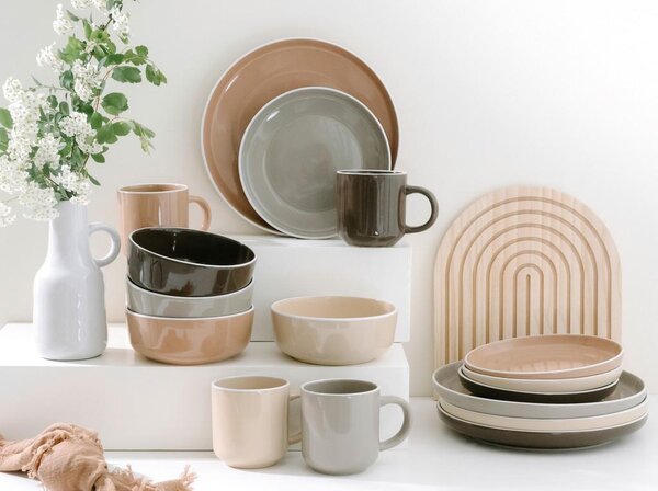 Creatable Kombinirani Servis Nordic Mocha, 16-Delni