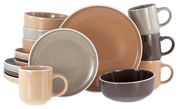 Creatable Kombinirani Servis Nordic Mocha, 16-Delni