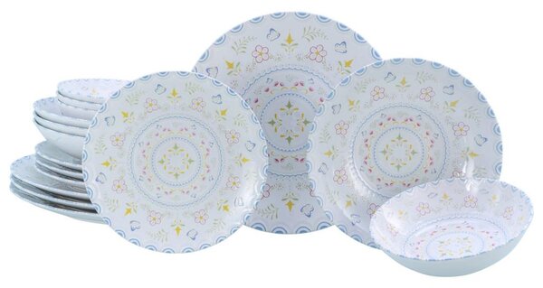 Creatable Jedilni Servis Primavera Pastell, 16-Delni