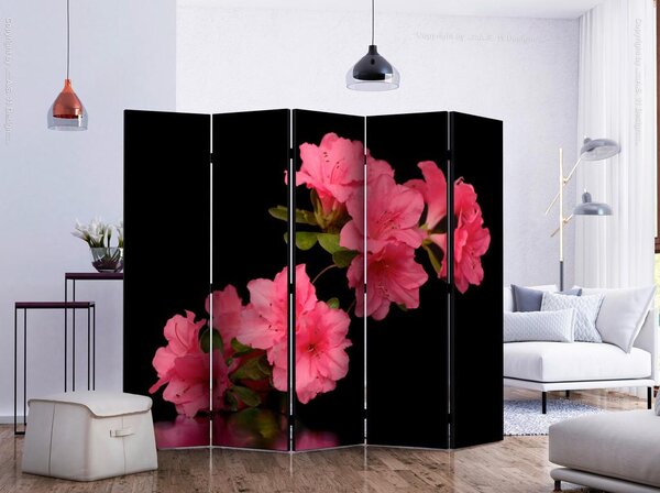Artgeist Paravan Azalea In Black I, 5-Delni, Dvostranski