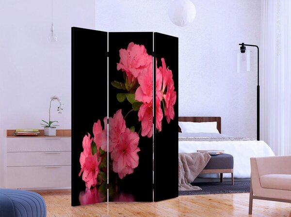 Artgeist Paravan Azalea In Black, 3-Delni, Dvostranski